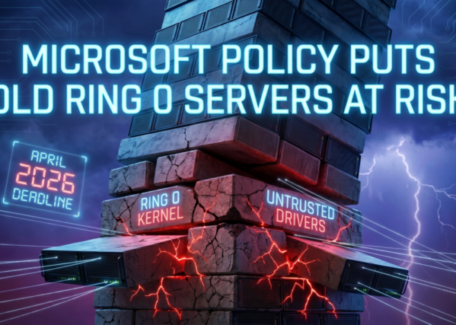 Kebijakan Microsoft Membuat Server Ring 0 Lama Beresiko