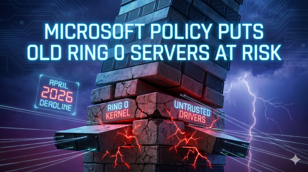 Kebijakan Microsoft Membuat Server Ring 0 Lama Beresiko